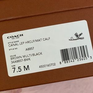 Coach Leopard haircalf sandal